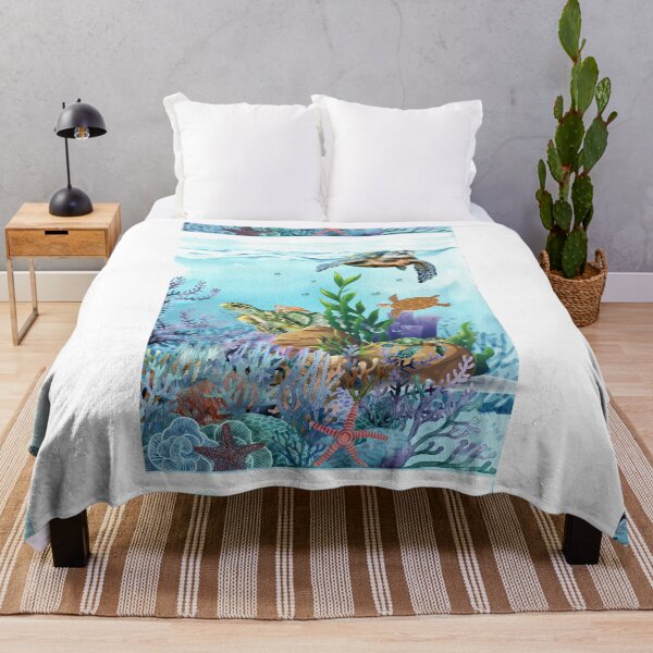 Item preview, Ocean Lover Coral Reef Turtles designed and sold by CCKimShop.
