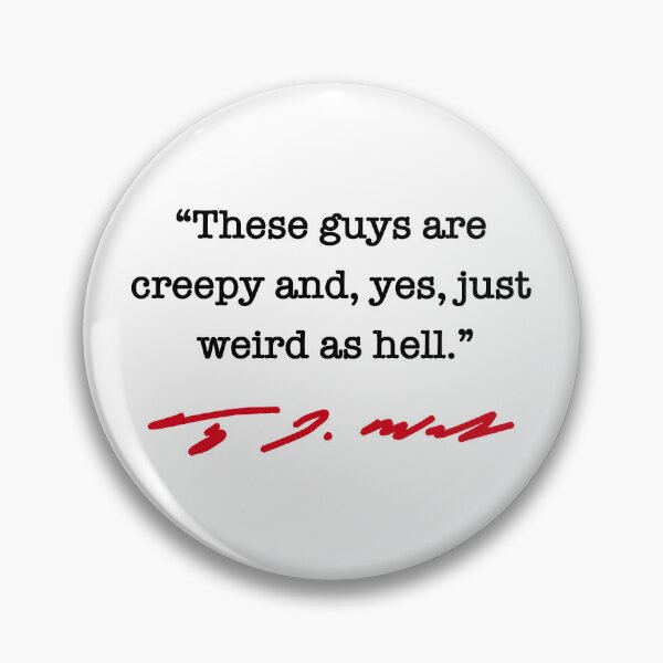 Artikelvorschau, CREEPY AND WEIRD AS HELL - Tim Walz QUOTE (BLACK RED edition) entworfen und verkauft von Thelittlelord.