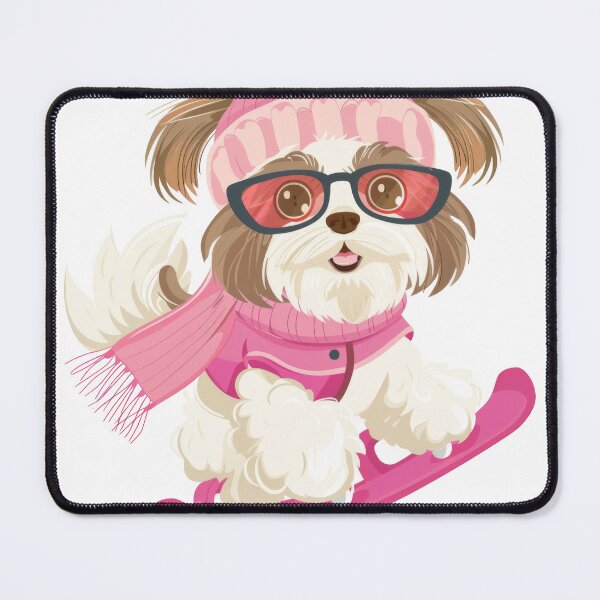 Item preview, Shih tzu in figure skating sport designed and sold by WickerStudio.