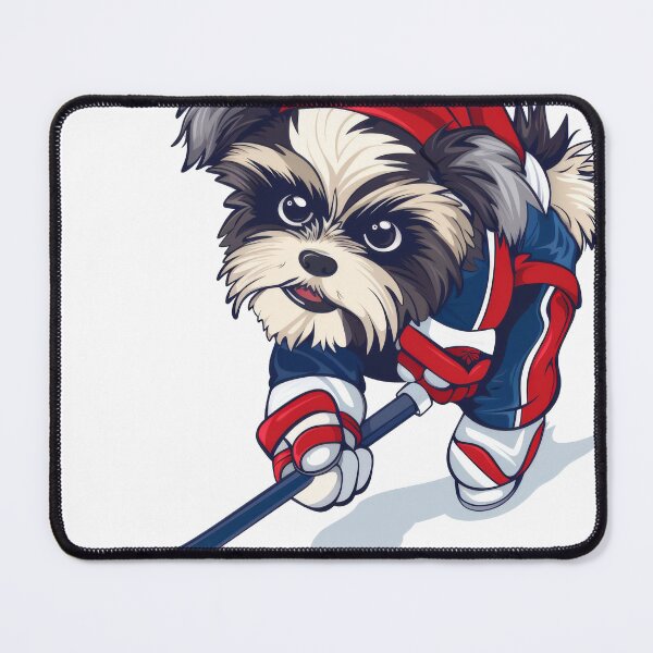 Item preview, Shih tzu in ice hockey sport designed and sold by WickerStudio.