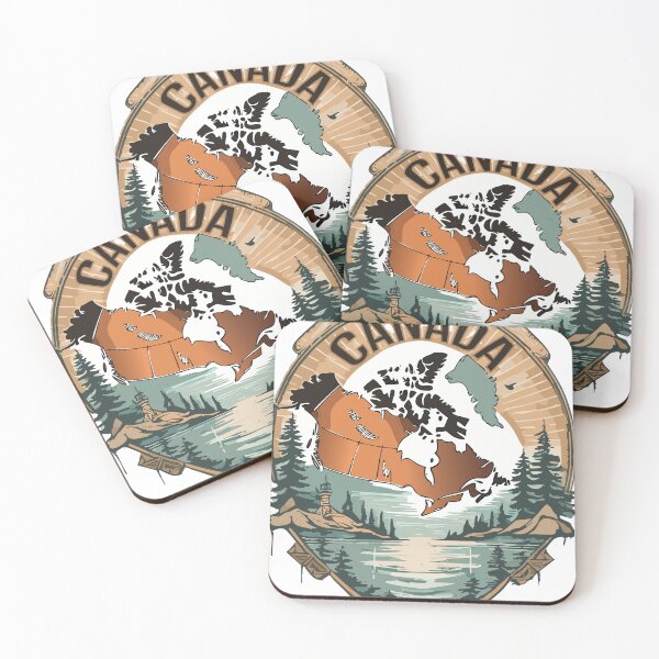 Item preview, Vintage Retro Canada Map Art Print – Timeless Canadian Charm designed and sold by itsbyshawn.