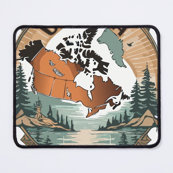 Item preview, Vintage Retro Canada Map Art Print – Timeless Canadian Charm designed and sold by itsbyshawn.