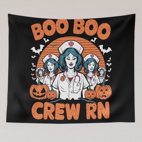 Item preview, Halloween Nurse Boo Boo Crew RN designed and sold by KitonicTees.