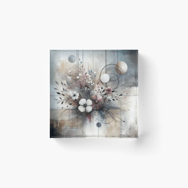 Item preview, Abstract Floral Art in Pastel Shades designed and sold by rowanlafolle.