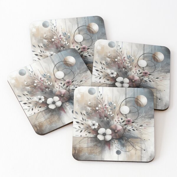 Item preview, Abstract Floral Art in Pastel Shades designed and sold by rowanlafolle.