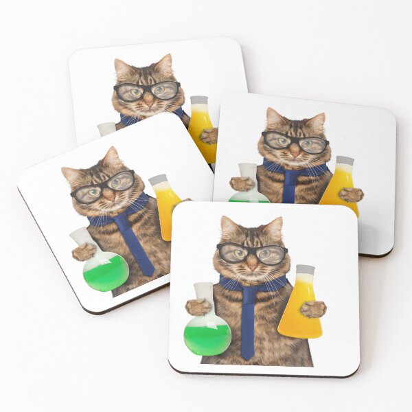 Item preview, Chemist Cute Cat designed and sold by Playful Strokes pom@pom.