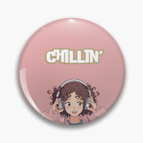 Item preview, Girl Chillin' with headphones designed and sold by simplestic.