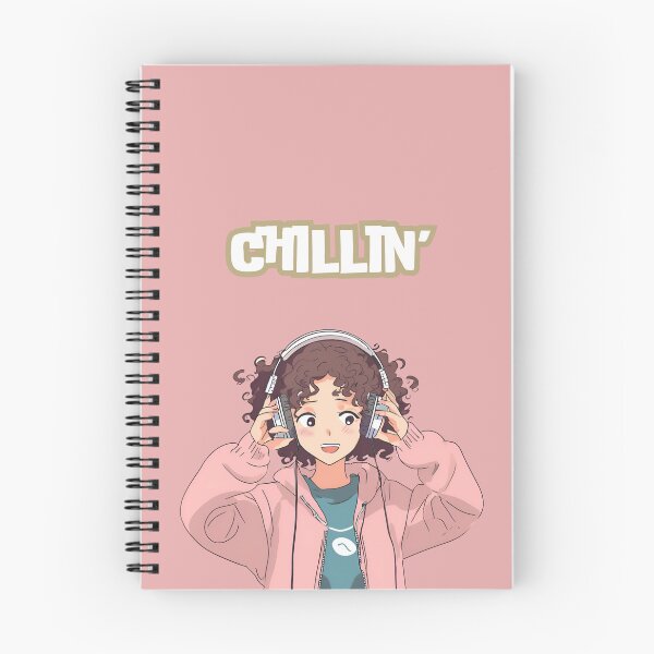 Item preview, Girl Chillin' with headphones designed and sold by simplestic.