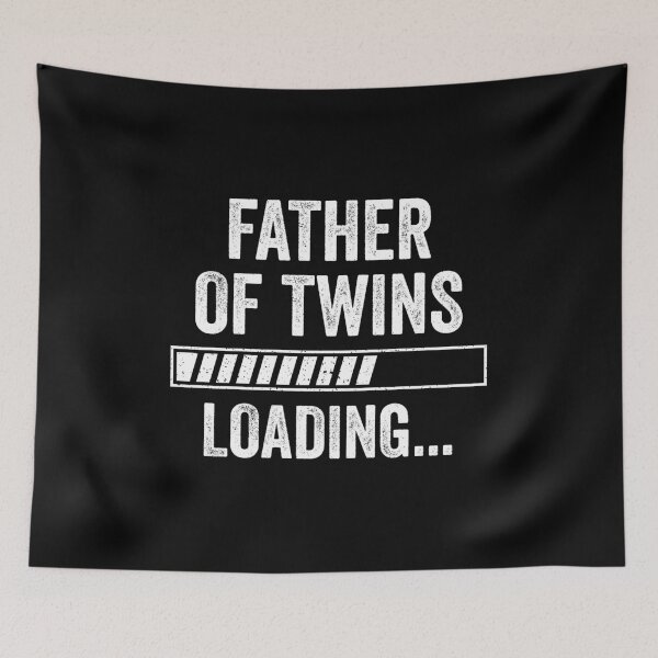 Item preview, Father Of Twins Loading - Funny Pregnancy Announcement designed and sold by kevzadevinca.