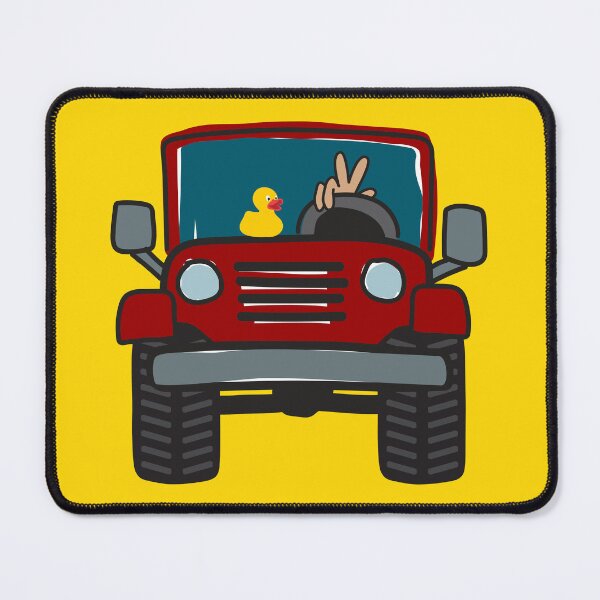 Item preview, Overlander Rig with Rubber Duckie and Hand Wave - Brick Red designed and sold by BlueSkyTheory.