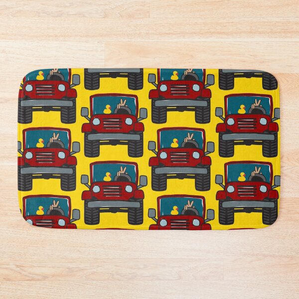 Item preview, Overlander Rig with Rubber Duckie and Hand Wave - Brick Red designed and sold by BlueSkyTheory.