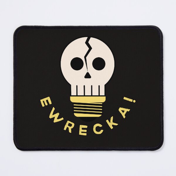 Item preview, SKULL BULB, THE BAD IDEA...EWRECKA! THIRD VERSION, FUNNY T-SHIRT designed and sold by bessartex.