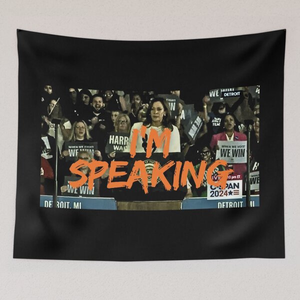 Item preview, I'm Speaking: Kamala Harris In Wisconsin 2024 designed and sold by Fantasy Masterpiece.