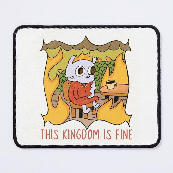 Item preview, “THS KINGDOM IS FINE” meme inspired by medieval fantasy show merch designed and sold by ChowdersTee.