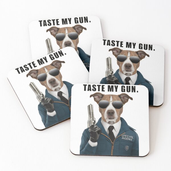 Item preview, Cool agent dog with gun designed and sold by KukerLukii.