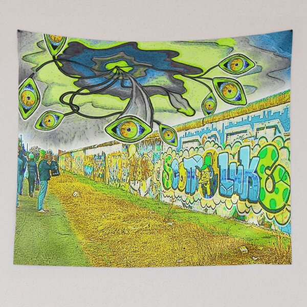 Item preview, TheWallBrightVortex designed and sold by Klaus Bremner (Autotelic Art).