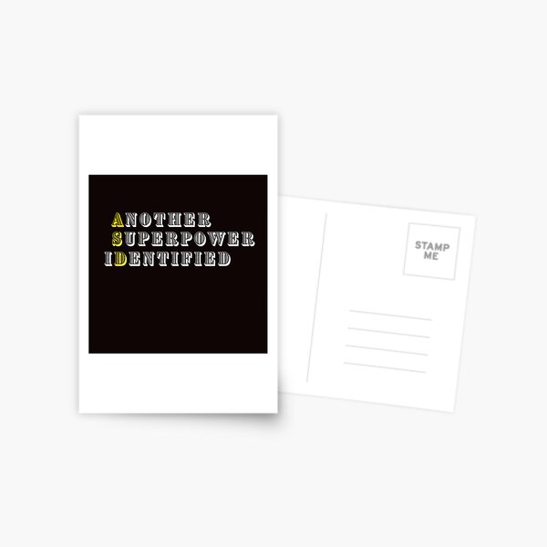 Autism Spectrum ASD Strong Postcard