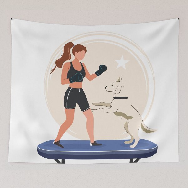 Item preview, Kickboxing Pup: Lessons from a Dog Coach T-Shirt designed and sold by NioDesign.