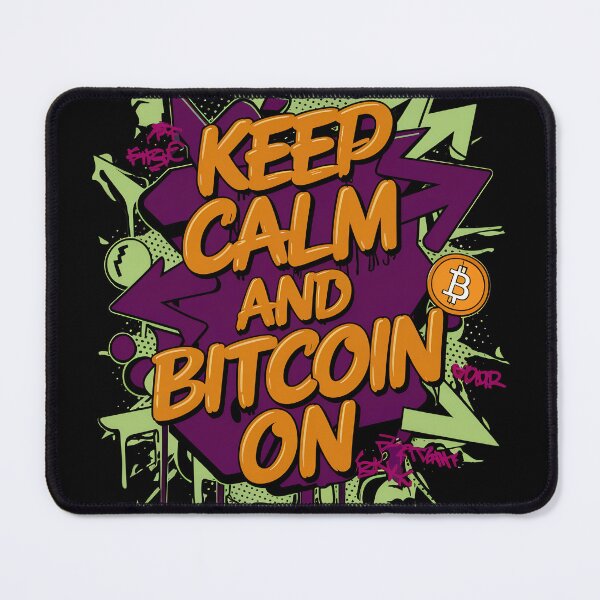 Item preview, Keep Calm and Bitcoin On Crypto Wave designed and sold by RadDeck.