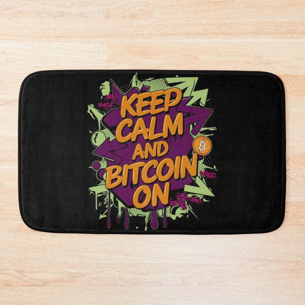 Item preview, Keep Calm and Bitcoin On Crypto Wave designed and sold by RadDeck.