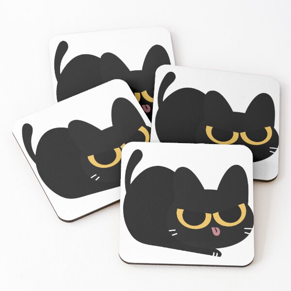 Item preview, Nocturnal cat with cute eyes pink toung designed and sold by DunuStore.