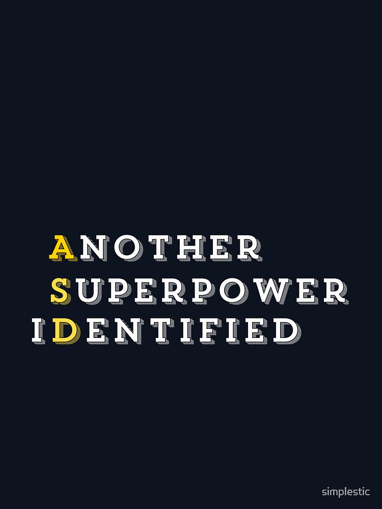 Thumbnail 5 of 5, Lightweight Hoodie, ASD Another Superpower Identified designed and sold by simplestic.