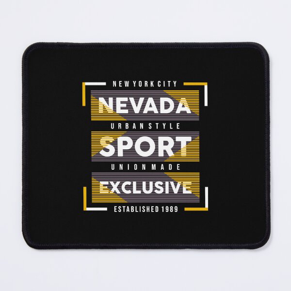 Artikelvorschau, Nevada Sport Exclusive 3rd Bare typografischer Stil entworfen und verkauft von kiloorartclub.