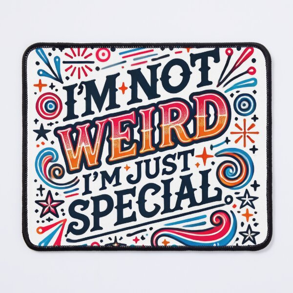 Item preview, I'm Not Weird, I'm Just Special designed and sold by HLEDesign.