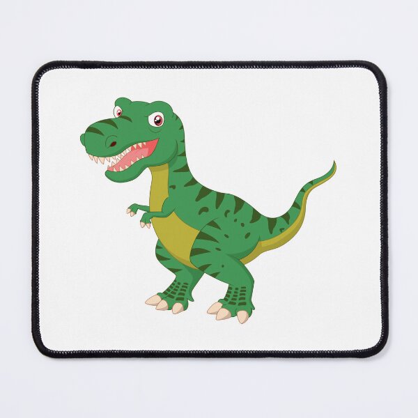 Item preview, Cartoon T-Rex Dinosaur with Green Stripes and Sharp Teeth designed and sold by Van Jhonleo.