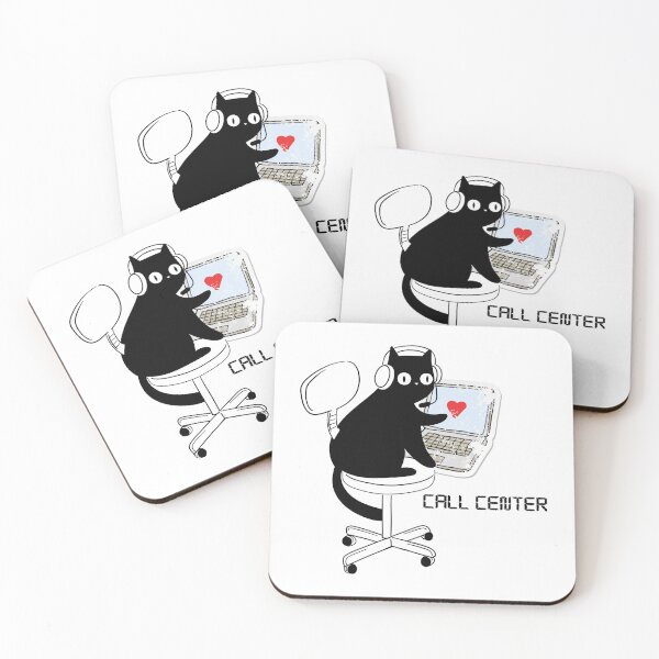 Item preview, Call Center Cats  designed and sold by Playful Strokes pom@pom.