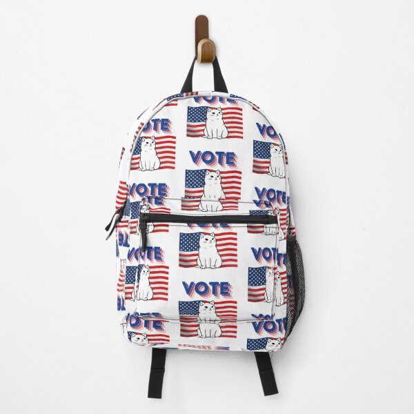 Item preview, Vote cat American flag patriotic cute designed and sold by Librarian Lauren.