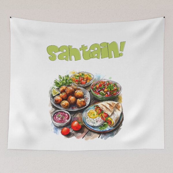 Item preview, Sahtain - Delicious Arabic Breakfast | Embrace the Charm of a Traditional Morning Meal with Vegan, Healthy, and Organic Ingredients- فلافل زيت بيض أكل عربي designed and sold by FUNqoosh.