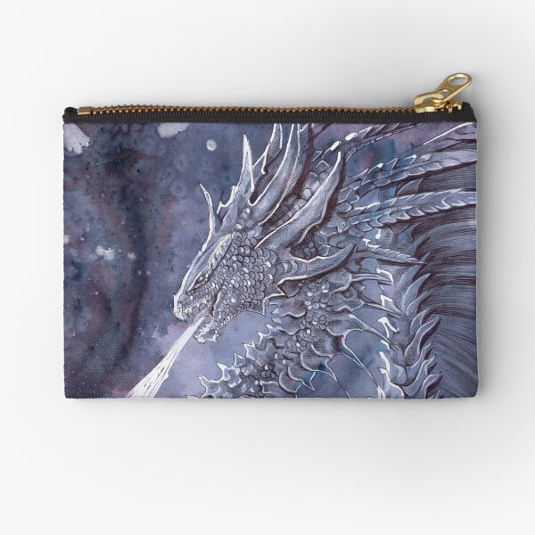 Dark Fire Dragon Zipper Pouch