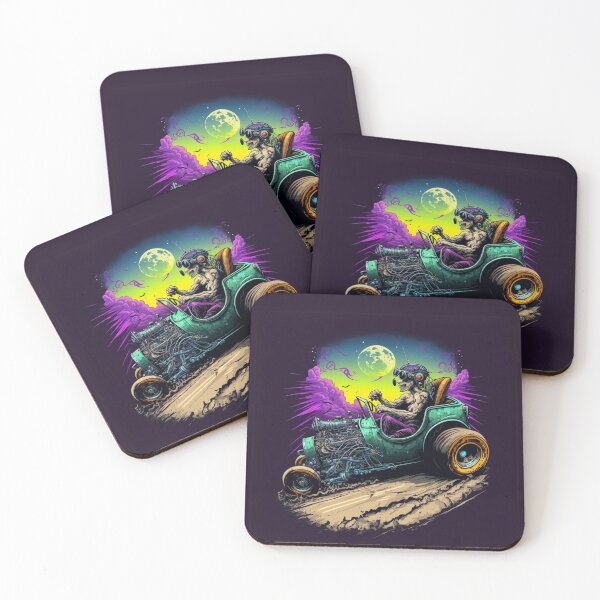 Item preview, Zombie Racer in a Hot Rod designed and sold by Sillytoe.
