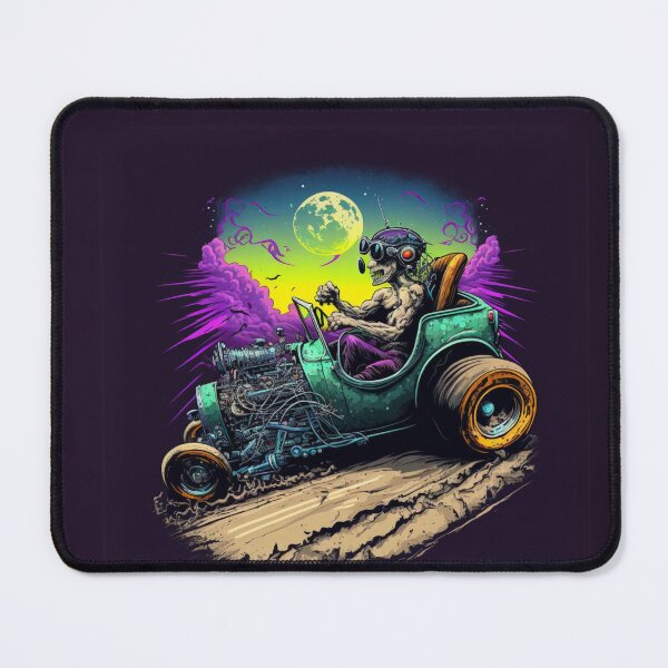 Item preview, Zombie Racer in a Hot Rod designed and sold by Sillytoe.