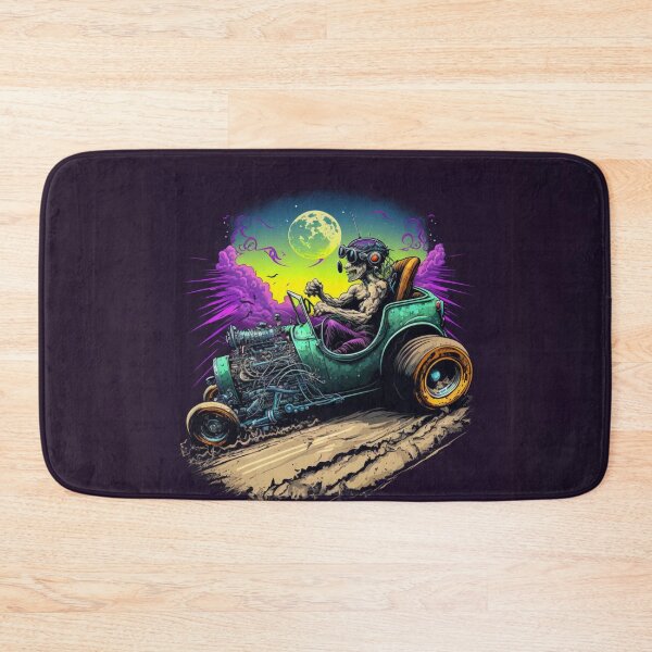 Item preview, Zombie Racer in a Hot Rod designed and sold by Sillytoe.