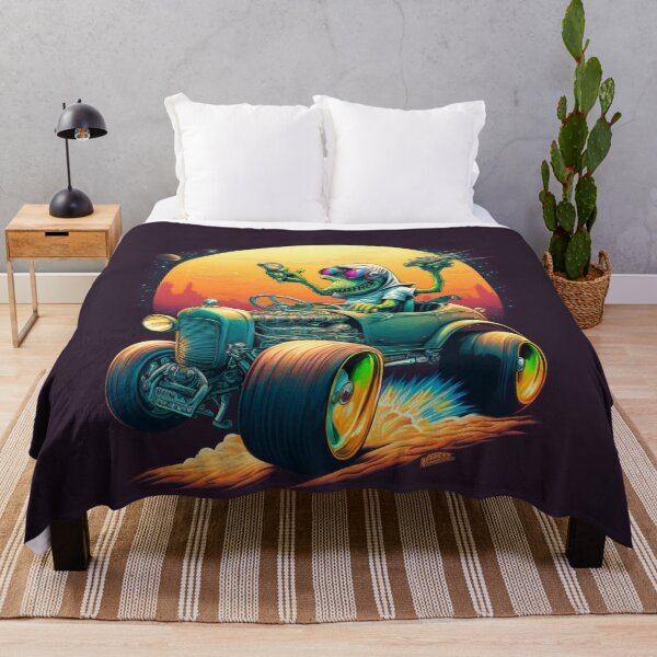 Item preview, Alien Racer in a Futuristic Hot Rod designed and sold by Sillytoe.