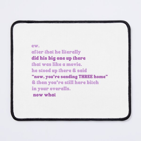 Item preview, "Now you're sending THREE home" Leah Quote sticker designed and sold by MoBark-Designs.