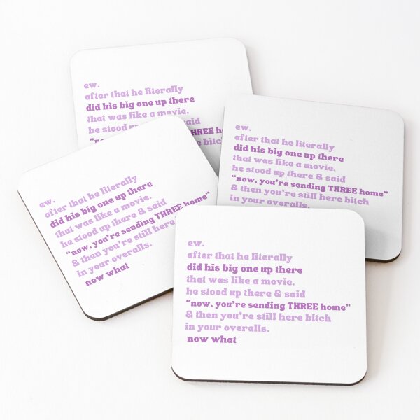 Item preview, "Now you're sending THREE home" Leah Quote sticker designed and sold by MoBark-Designs.