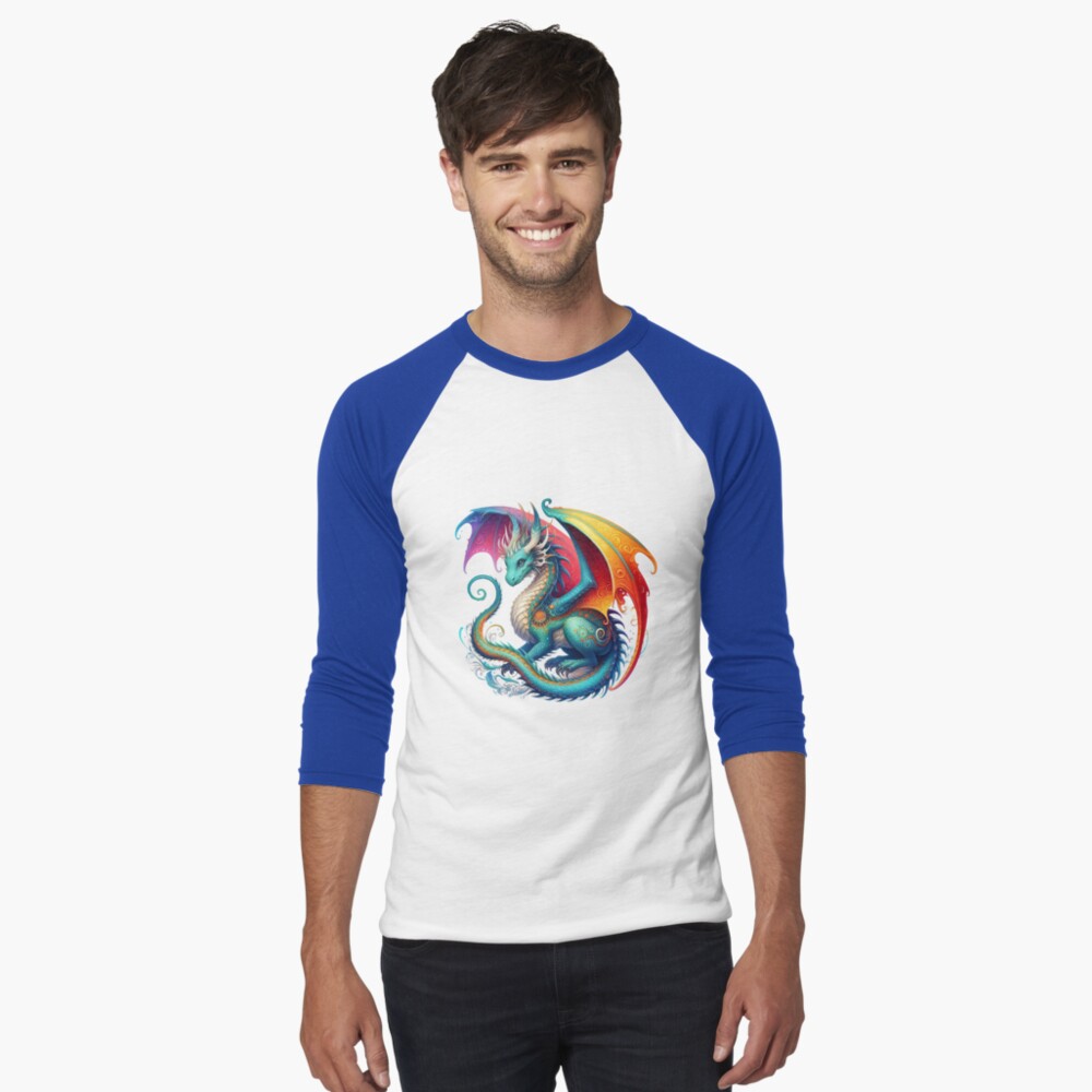 Item preview, Baseball ¾ Sleeve T-Shirt designed and sold by NerdiPop.