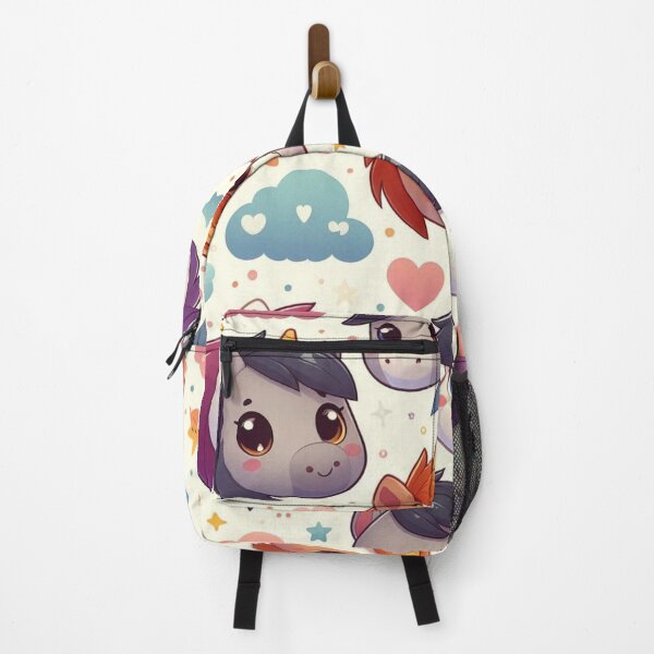 Item preview, Cute Unicorn Faces Pattern designed and sold by Furbulous Faces.