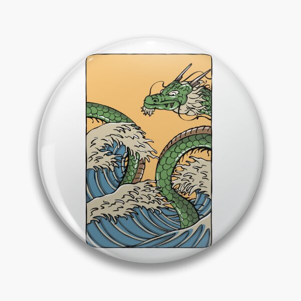 Item preview, Wave drgn green designed and sold by 995dsgn.