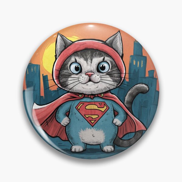 Item preview, Cat dressed up super hero designed and sold by itsfoow.