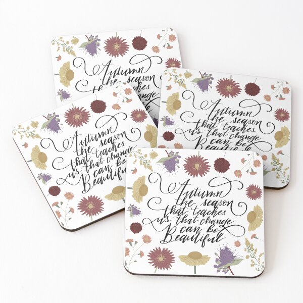 Item preview, Autumn The Season That Teaches Us That Change Can Be Beautiful Floral Composition designed and sold by Springcolors Blossom.