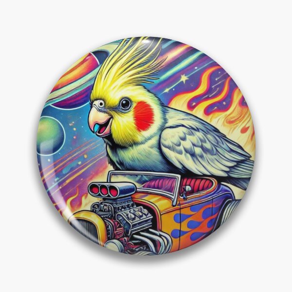 Item preview, Cosmic Cockatiel Racer designed and sold by Sillytoe.