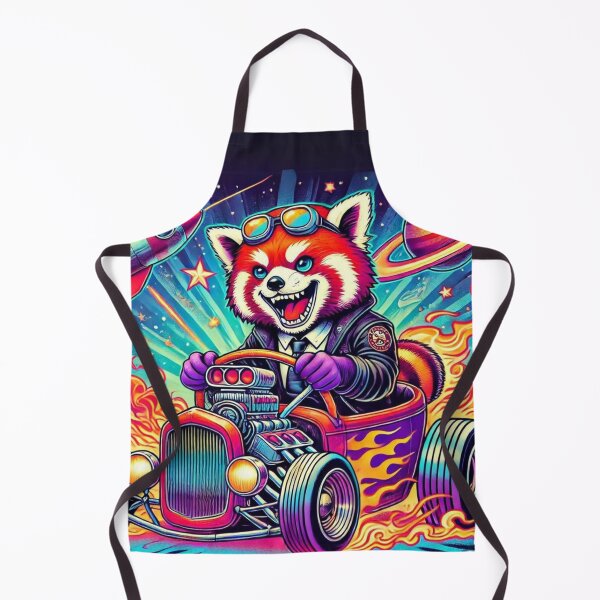 Aperçu de l'œuvre Panda roux Hot Rodder créée et vendue par Sillytoe.