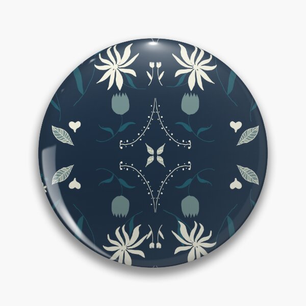 Item preview, Blue flowers floral design flannel flower designed and sold by handmadehipsters.
