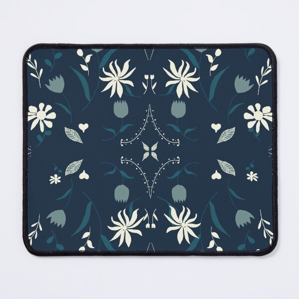 Item preview, Blue flowers floral design flannel flower designed and sold by handmadehipsters.