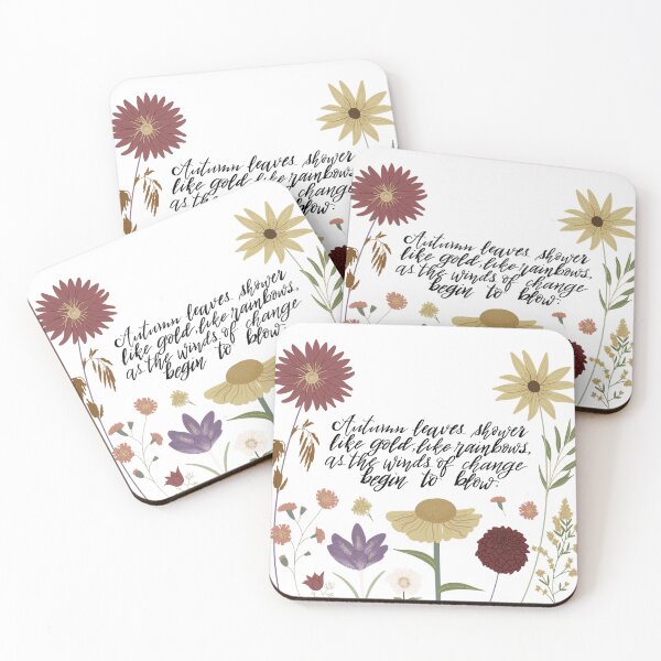 Item preview, Autumn Leaves Shower Like Gold, Like Rainbows, As The Winds Of Change Begin To Blow Floral Composition designed and sold by Springcolors Blossom.