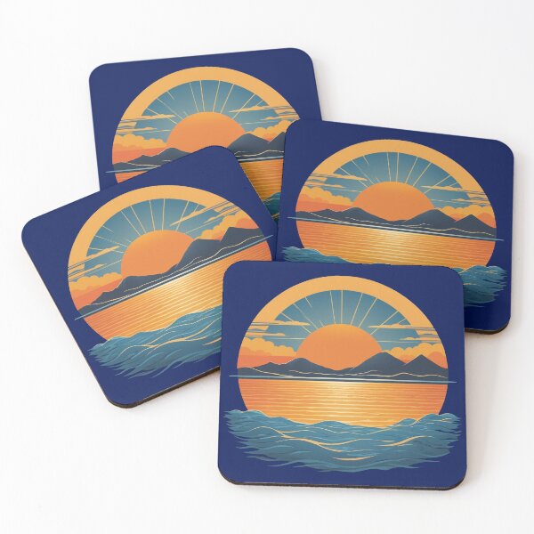 Item preview, Golden Horizons: Sunset Over Tranquil Waters designed and sold by HAFIZ-DP.